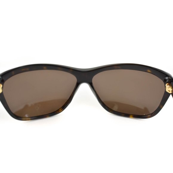 CHANEL: Tortoise Brown CC Polarized Sunglasses mh - Picture 7 of 9